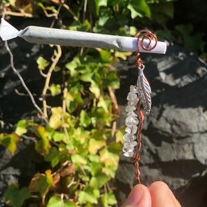 Clear Quartz Smoke Holder